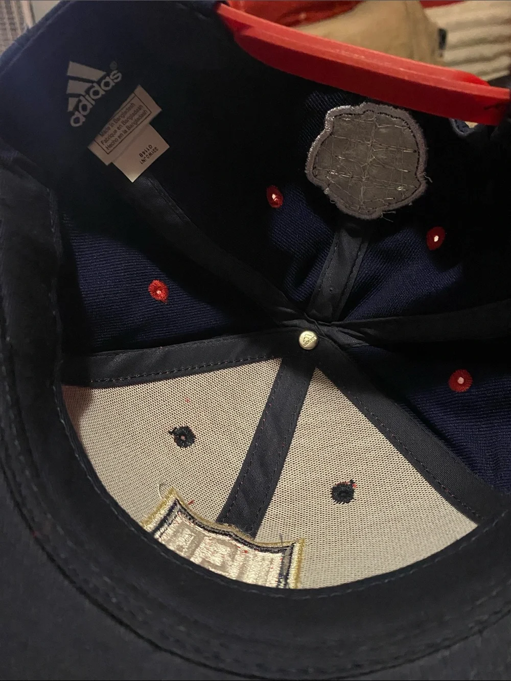 adidas Red and Navy Kids USA Baseball Cap